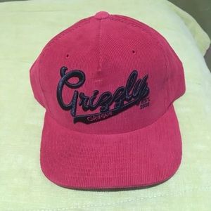 Starter Grizzly Red Corduroy Snapbac